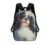 sinyumoney Cavalier King Charles Span Mochila Escolar Impresa En 3D Mochilas Informales Para Niños Mochila Escolar Impresa En 3D Para Niños De Primaria Y Secundaria 17inch