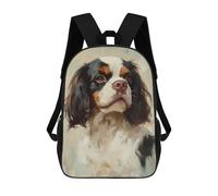 sinyumoney Cavalier King Charles Span Mochila Infantil, Mochila Escolar Infantil, Mochilas Escolares Impresas En 3D Para Niños Y Estudiantes Adolescentes 17inch