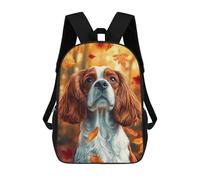 sinyumoney Cavalier King Charles Spaniel in Autumn Mochilas Infantiles Mochila Escolar Mochila Impresa En 3D Para Niños Mochilas De Viaje Bolsas Para Libros Mochila Escolar Para Niños 17inch