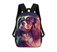 sinyumoney Cavalier King Dog Colorful Mochila De Día Mochila De Negocios Mochila Impermeable Para Libros Para Hombres/mujeres 17inch