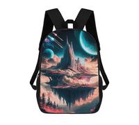 sinyumoney Celestial Castle Realms Mochilas Escolares Para Ordenador Para El Colegio/trabajo/viajes Para Niñas, Niños Y Adolescentes 17inch