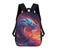 sinyumoney Celestial Fire Serpent Mochilas Para Niños Y Estudiantes, Mochilas Escolares Impresas En 3D, Mochilas Para Estudiantes De Primaria Y Secundaria, Mochilas Para Niños Y Niñas 17inch