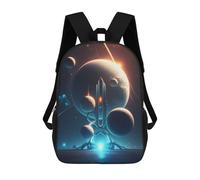 Sinyumoney Celestial Realms Mochila Niño, Mochila Impresa 3D Para Niños Y Adolescentes, Alien Planet, 17"