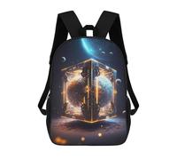 Sinyumoney Celestial Realms Mochila Niño, Mochila Impresa 3D Para Niños Y Adolescentes, Alien Technology, 17"