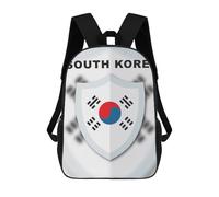 Sinyumoney Celestial Realms Mochila Niño, Mochila Impresa 3D Para Niños Y Adolescentes, Bandera de Corea del Sur, 17"