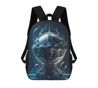 Sinyumoney Celestial Realms Mochila Niño, Mochila Impresa 3D Para Niños Y Adolescentes, Extranjero Headquarters, 17"