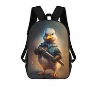 Sinyumoney Celestial Realms Mochila Niño, Mochila Impresa 3D Para Niños Y Adolescentes, Soldier Baby Duck, 17"