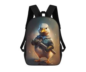 Sinyumoney Celestial Realms Mochila Niño, Mochila Impresa 3D Para Niños Y Adolescentes, Soldier Baby Duck, 17"