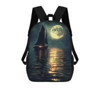 sinyumoney Celestial Sails at Night Mochila Escolar Impermeable Para Ordenador Portátil Para Adolescentes, Chicas, Chicos, Mujeres Y Hombres 17inch