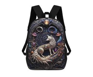 sinyumoney Celestial Steampunk Fox Mochila Impermeable Para Ordenador Portátil Para Campus, Actividades Al Aire Libre, Viajes Y Deportes 17inch