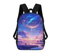 sinyumoney Celestial Symphony at Sunset Mochila Escolar Infantil De 17 Pulgadas Con Estampado 3D, Mochila Moderna Para Niños, Mochilas De Viaje, Bolsas Para Libros, Mochila Escolar Infantil