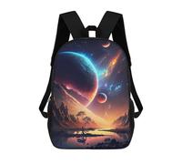 sinyumoney Celestial Symphony Space Mochila Escolar Para Niños Con Impresión 3D, Mochila Moderna Para Niños Y Niñas, Mochila Informal Para Estudiantes. 17inch