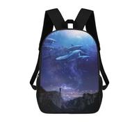 sinyumoney Celestial Waters Mochila Escolar Para Niñas Y Niños, Mochilas De Gran Capacidad, Mochilas Ligeras Para Niños Y Estudiantes 17inch