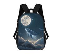 sinyumoney Celestial Whale in Starry Night Sky Mochila Escolar Mochila Para Niñas Y Niños Mochilas De Gran Capacidad Mochilas Ligeras Para Niños Y Estudiantes 17inch