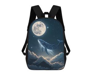 sinyumoney Celestial Whale in Starry Night Sky Mochila Escolar Mochila Para Niñas Y Niños Mochilas De Gran Capacidad Mochilas Ligeras Para Niños Y Estudiantes 17inch