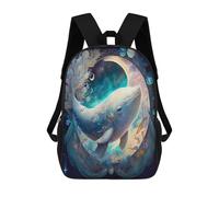 sinyumoney Celestial Whale Mochila Escolar Mochila Para Niñas Y Niños Mochilas De Gran Capacidad Mochilas Ligeras Para Niños Y Estudiantes 17inch