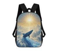 sinyumoney Celestial Whale Rising Toward The Sun Mochila Ronaldo, Mochila Infantil, Mochila Escolar Para Estudiantes, Mochila Para Libros, Mochila Escolar Impresa En 3D Para Niños Y Niñas, 17inch