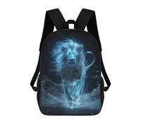 sinyumoney Celestial White Lion Mochila Escolar Impresa En 3D Para Niños Y Niñas, Mochila Escolar, Mochila De Viaje Para Niños 17inch