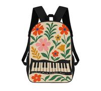 sinyumoney Central Park Summer Jazz Floral Piano Mochila Escolar, Mochila Para Portátil, Mochila Para Adolescentes, Niñas, Niños, Mujeres Y Hombres 17inch
