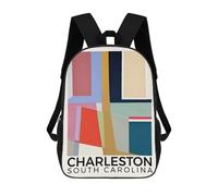 sinyumoney Charleston South Carolina Mochilas Escolares Resistentes Al Agua, Mochilas De Viaje, Bolsas Para Computadoras Portátiles Para Adolescentes, Niñas, Niños, Mujeres Y Hombres 17inch