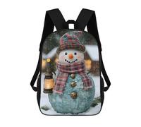 sinyumoney Charming Snowman Ornament Mochila Escolar Infantil Con Impresión 3D, Mochila Escolar Informal Para Niños De Primaria Y Secundaria 17inch