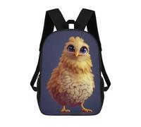 sinyumoney Charming Yellow Chick Illustration Mochila Escolar Para Niñas Y Niños, Mochilas De Gran Capacidad, Mochilas Ligeras Para Niños Y Estudiantes 17inch