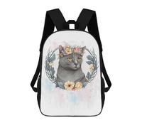 sinyumoney Chartreux Cat Painting Mochila Escolar Para El Trabajo, Negocios, Universidad Y Escuela Para Hombres, Mujeres Y Adolescentes 17inch