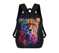 sinyumoney Cheetah in Neon Colors Mochila Escolar Mochila Para Niños Impresa En 3D Mochilas Infantiles Para Niños Y Niñas Mochilas Escolares Mochilas De Viaje Para Niños 17inch