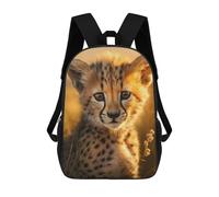 sinyumoney Cheetah Mochilas Impresas En 3D Para Niños 17inch Mochilas De Moda Informales Para El Día A Día, Bolsas De Viaje, Mochilas Informales Para Exteriores Para Niños Y Niñas