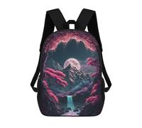 sinyumoney Cherry Blossom Cascade Mochila Escolar Infantil Impresa En 3D Mochila De Viaje De Alta Capacidad Bolsas Para Libros Mochila Infantil 17inch