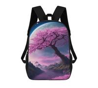 sinyumoney Cherry Blossom Fantasy Landscape Mochila Escolar Impresa En 3D Mochila Escolar De Moda Para Niños Mochilas Para Niños Estudiantes De Secundaria 17inch