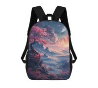 sinyumoney Cherry Blossom Fantasy Landscape Mochilas Infantiles Mochila Escolar Impresa En 3D Para Niños Mochilas De Viaje Bolsas Para Libros Para Niños 17inch Mochila Escolar