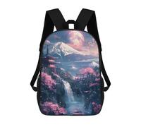 sinyumoney Cherry Blossom Japan Fuji Mochilas Para Niños Mochila Escolar Mochila Escolar Impresa En 3D Para Niños Estudiantes De Primaria Y Secundaria 17inch