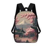 sinyumoney Cherry Blossom Japan Mochila Infantil Con Impresión 3D, Mochila Escolar Para Niños, Mochila Informal Divertida Para Niños Y Adolescentes 17inch