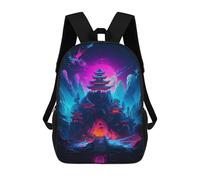 sinyumoney Cherry Blossom Japan Neon Mochilas Infantiles Impresas En 3D Para Niños, Mochilas Escolares De Moda, Mochilas De Viaje, Mochilas Escolares Para Niños De Primaria 17inch