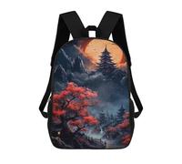sinyumoney Cherry Blossom Japanese Mochilas Para Niños Mochila Escolar Mochila Escolar Impresa En 3D Para Niños Estudiantes De Primaria Y Secundaria 17inch
