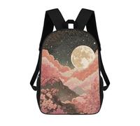 sinyumoney Cherry Blossom Moonlit Landscape -2 Mochila Escolar Resistente Al Agua, Mochila De Viaje, Bolsa Para Computadora Para Hombres, Mujeres Y Adolescentes 17inch