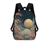 sinyumoney Cherry Blossom Moonlit Mountain Mochila Escolar Resistente Al Agua, Mochila Escolar De Negocios Para Hombres/mujeres 17inch
