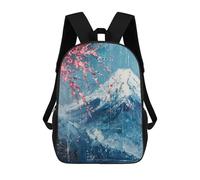 sinyumoney Cherry Blossom Mountain Landscape Art Print 17inch Mochilas Escolares Impresas En 3D, Mochilas Escolares De Moda Para Niños De Primaria Y Secundaria