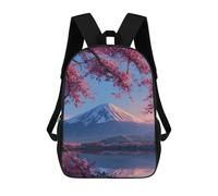 sinyumoney Cherry Blossom Mountain Serenity Mochila Escolar Para Secundaria Y Preparatoria. Mochila Informal Para Adolescentes, Chicas, Chicos, Mujeres Y Hombres. 17inch