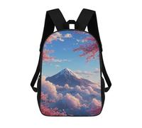 sinyumoney Cherry Blossom Mountain Sky-1 Mochila Mochila Informal Para El Día A Día, Para La Escuela, El Trabajo Y Los Viajes Para Hombres, Mujeres Y Adolescentes 17inch