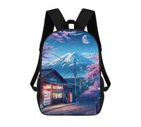 sinyumoney Cherry Blossom Night in Japan -1 Mochila Escolar Infantil De 17 Pulgadas Con Estampado 3D, Mochila Moderna Para Niños, Mochilas De Viaje, Bolsas Para Libros, Mochila Escolar Infantil