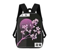 sinyumoney Cherry Blossom Tree Mochila Escolar Infantil, Mochilas Impresas En 3D, Mochilas Escolares De Moda Para Niños De Primaria Y Secundaria 17inch