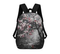 sinyumoney Cherry Blossom Tree Painting Mochilas Infantiles Mochila Escolar Mochila Impresa En 3D Para Niños Mochilas De Viaje Bolsas Para Libros Mochila Escolar Para Niños 17inch