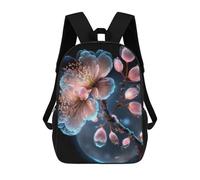 sinyumoney Cherry Blossom Wall Art Print Mochila Escolar Ligera E Informal Para El Día A Día, Ideal Para La Escuela, El Trabajo O Los Viajes 17inch