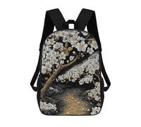 sinyumoney Cherry Blossoms by River Mochilas Mochilas Infantiles Mochila Escolar Mochila Escolar Infantil Impresa En 3D Mochilas De Viaje De Moda Para Niños De Primaria Y Secundaria 17inch