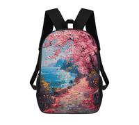 sinyumoney Cherry Tree Oil Painting Mochila Escolar, Mochila Para Portátil, Mochila Para Adolescentes, Niñas, Niños, Mujeres Y Hombres 17inch