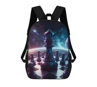 sinyumoney Chess Queen in Space Mochilas Informales Para Niños, Mochila Escolar Para Adolescentes, Niñas Y Niños, Mochilas Para Libros 17inch