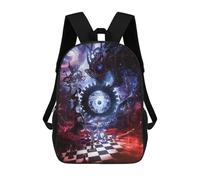 sinyumoney Chessboard of Fate Mochilas Para Niños, Mochilas Escolares Personalizadas En 3D Para Niños Y Niñas, Mochilas Escolares Grandes, Mochilas Informales Para El Día A Día 17inch