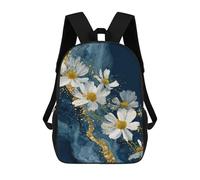 sinyumoney Chic Daisy Floral Art Print Mochila De Viaje Para La Universidad Mochilas Para La Escuela/trabajo/viajes 17inch